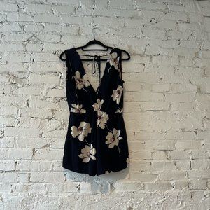 ILLA ILLA Navy Floral Romper